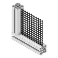 63-050-BK MODULAR SOLUTIONS MESH 1/2'' X 4' X 8', BLACK